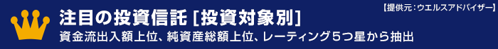 注目の投資信託[投資対象別]