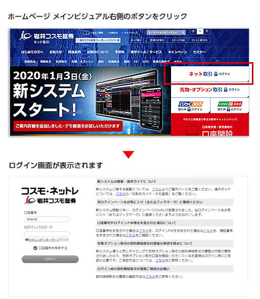 ネット コスモ ログイン 証券